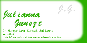 julianna gunszt business card